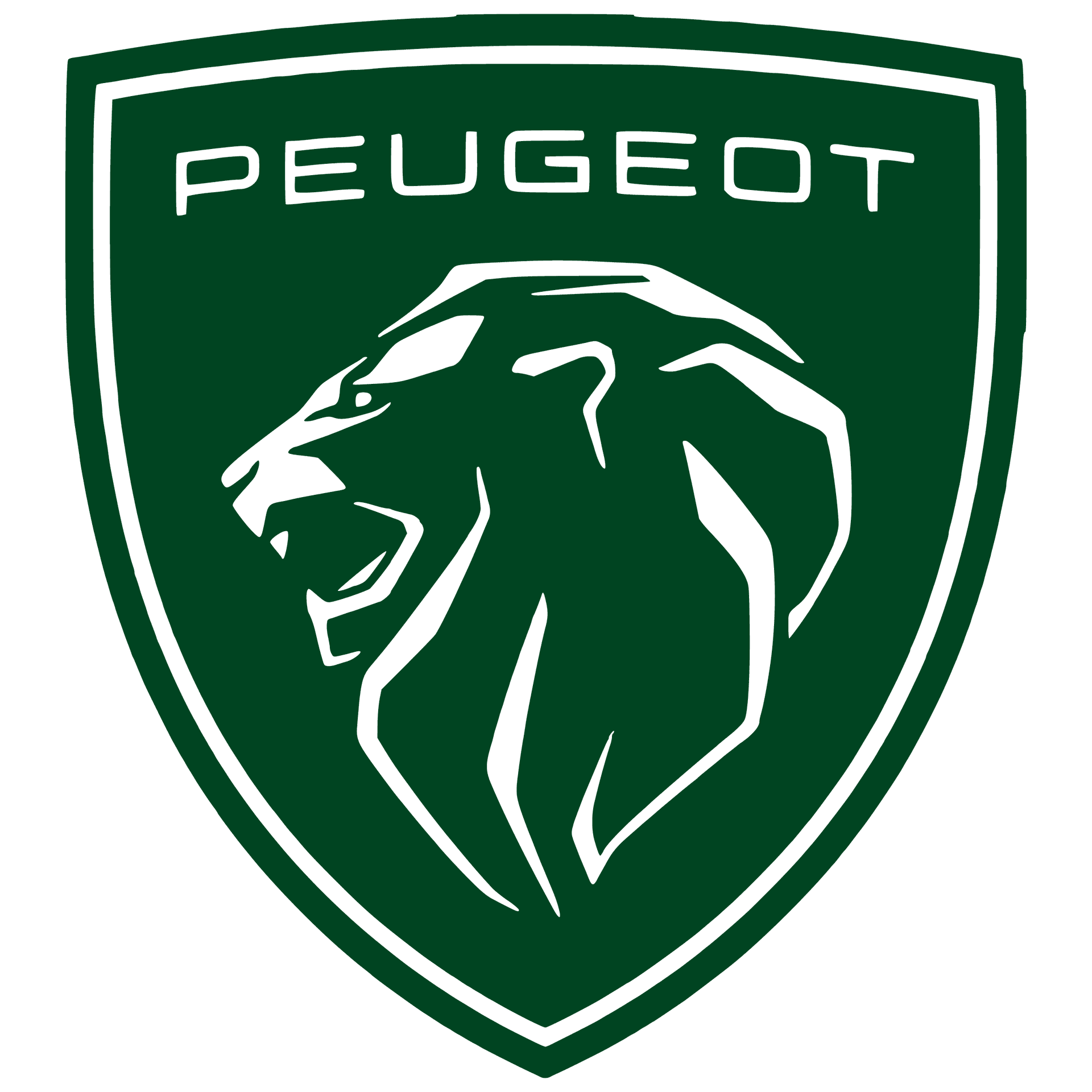 logo peugeot vert
