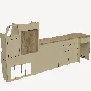 Armoire L2 - Cème VELVET 1071.webp