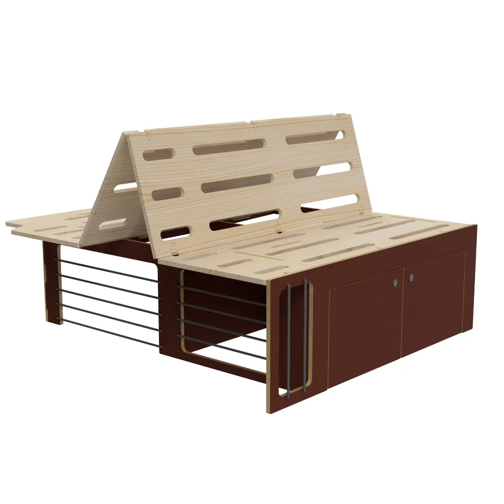 Lit L2 -Terra Cota VELVET 1184.webp