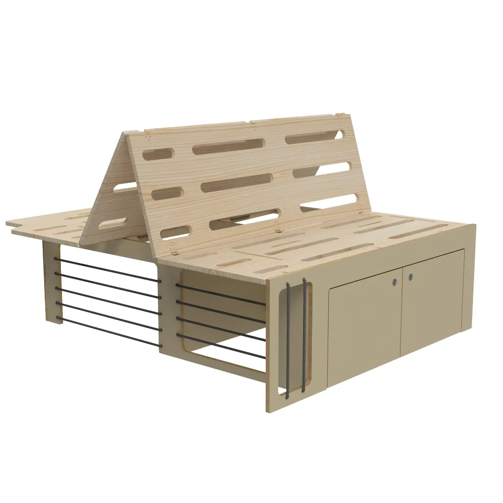 Lit L2 -Crème VELVET 1071.webp