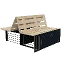 Lit L2 -Bleu Marin VELVET 1192.webp