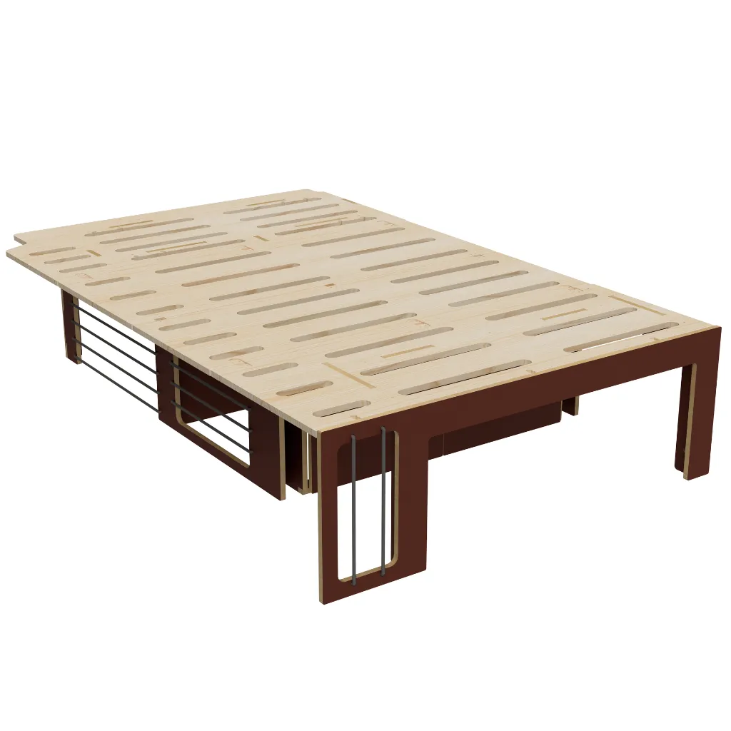 Lit allongé L2 -Terra Cota VELVET 1184.webp