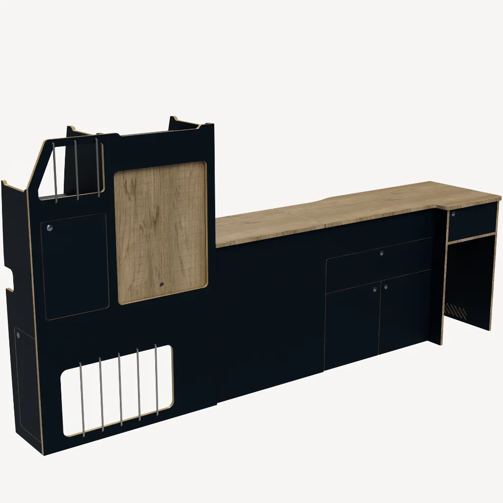 Armoire L2 - Bleu Marin VELVET 1192.webp