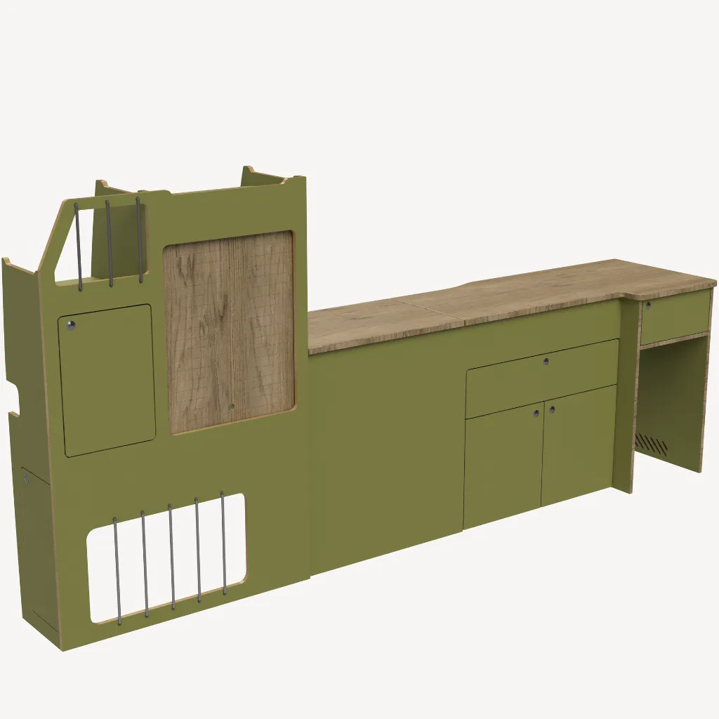 Armoire L2 - Kaki VELVET 1197.webp