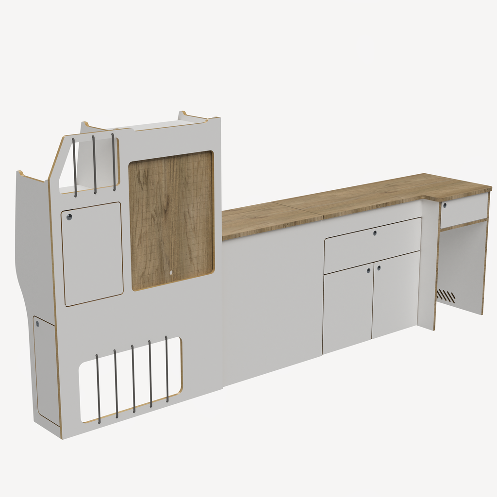 Armoire & Cuisine L2H1 (Sans habillage, Névé)