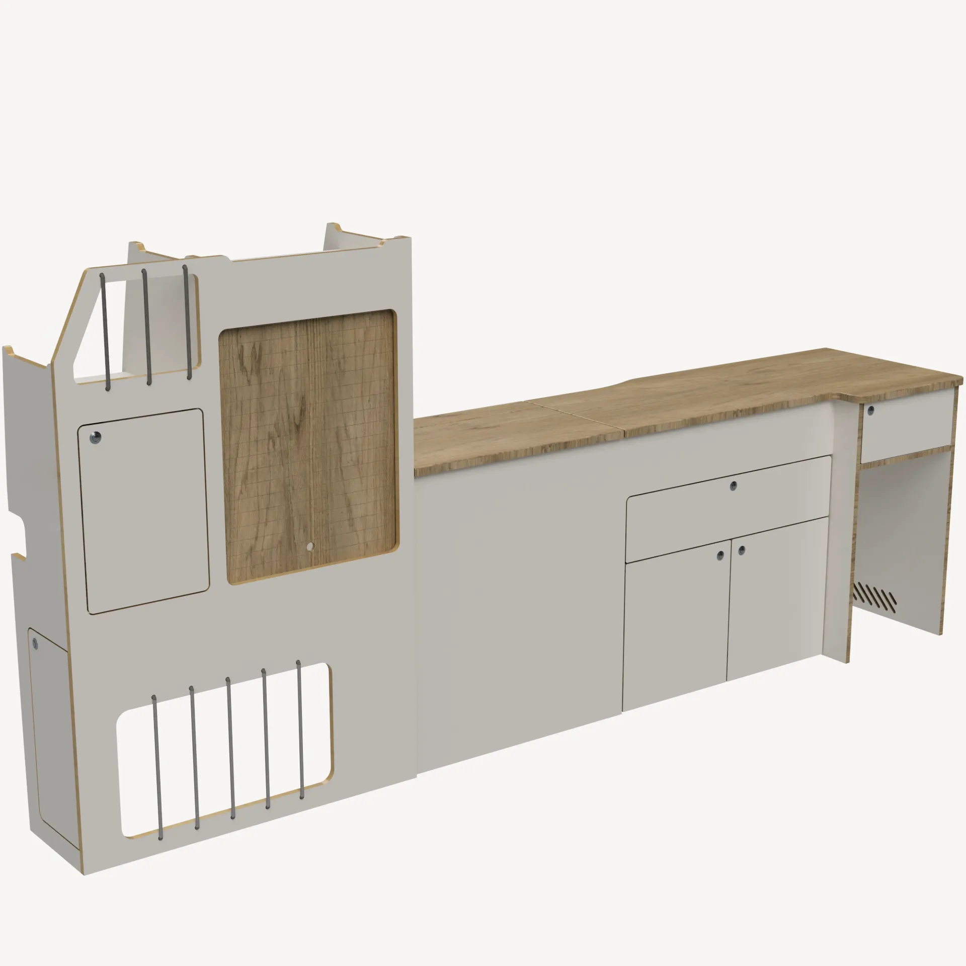 Armoire & Cuisine L2H1 (Sans habillage, Névé)