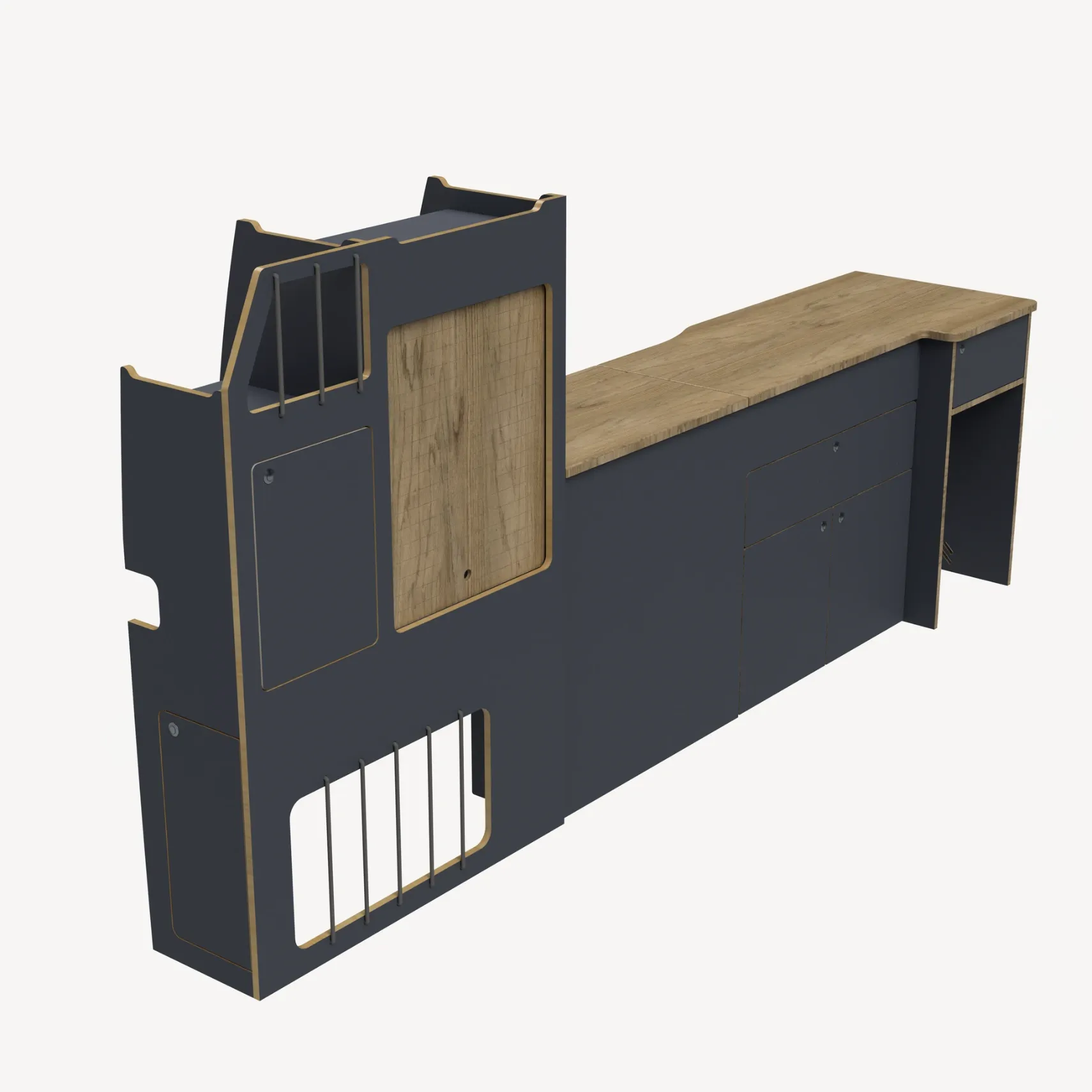 Armoire & Cuisine L2H1 (Sans habillage, Névé)